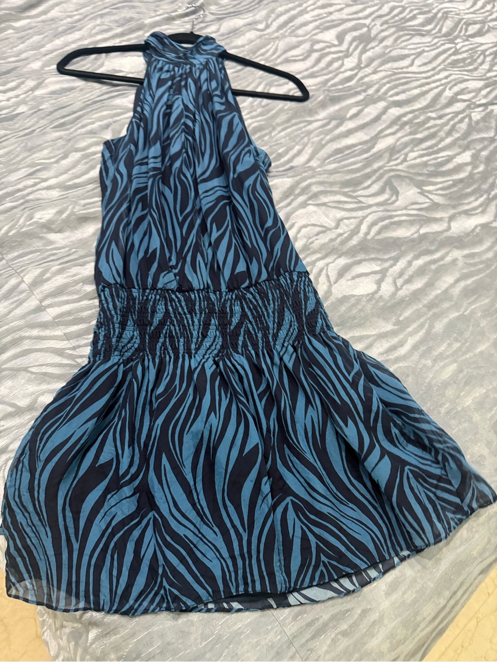RAMY Brook 
Blue Patterned Halter Mini Dress - Picture 5 of 7